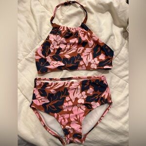 Oshkosh bgosh Halter Top Bikini with high waisted bottoms